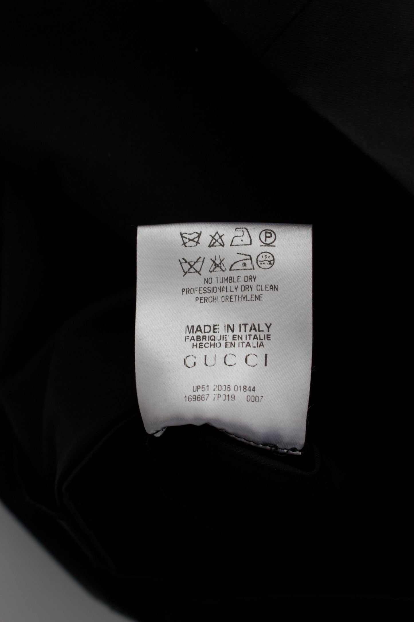 Gucci black cotton midi-dress