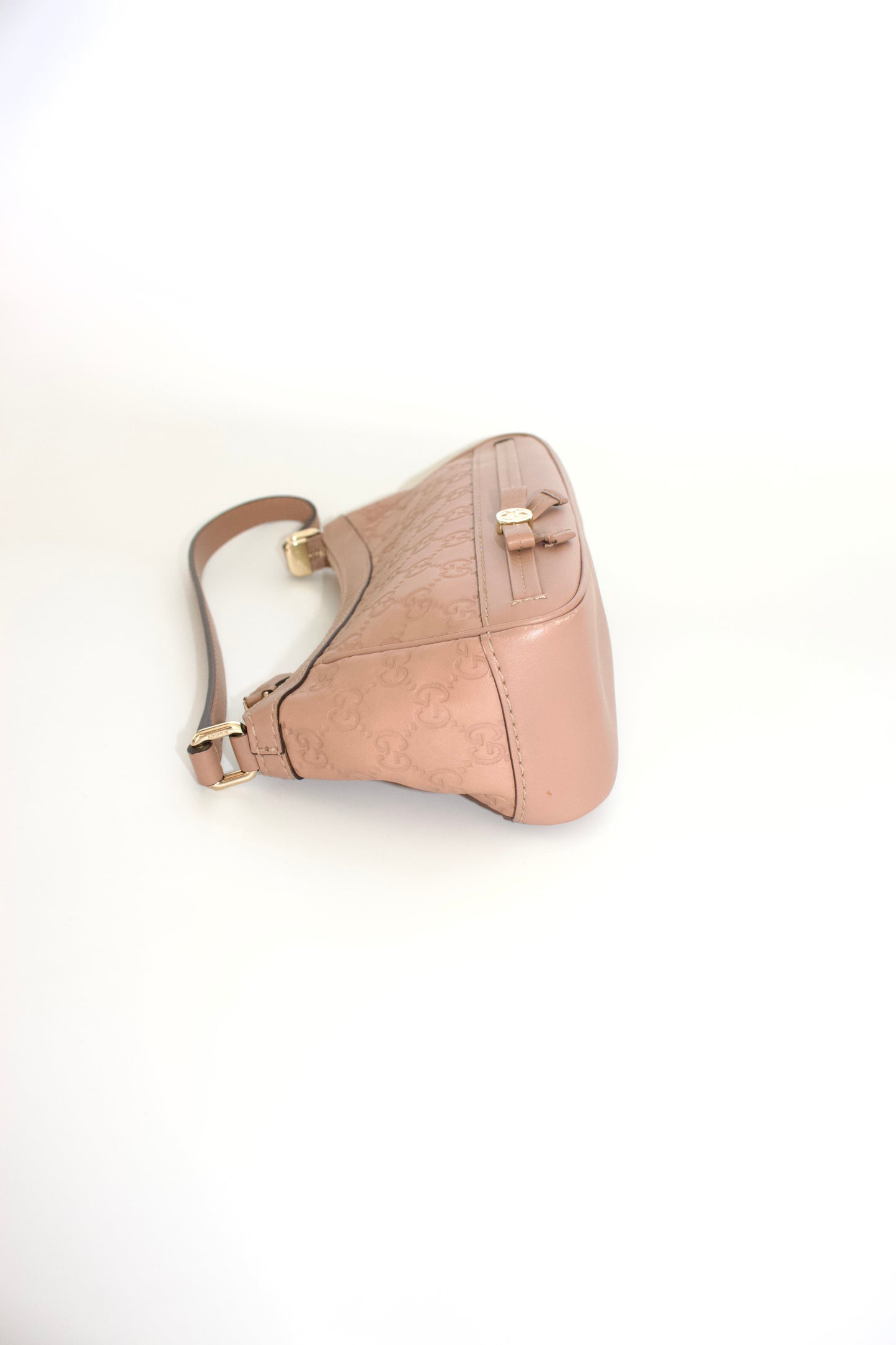 Gucci Mayfair Bow rose leather shoulder bag