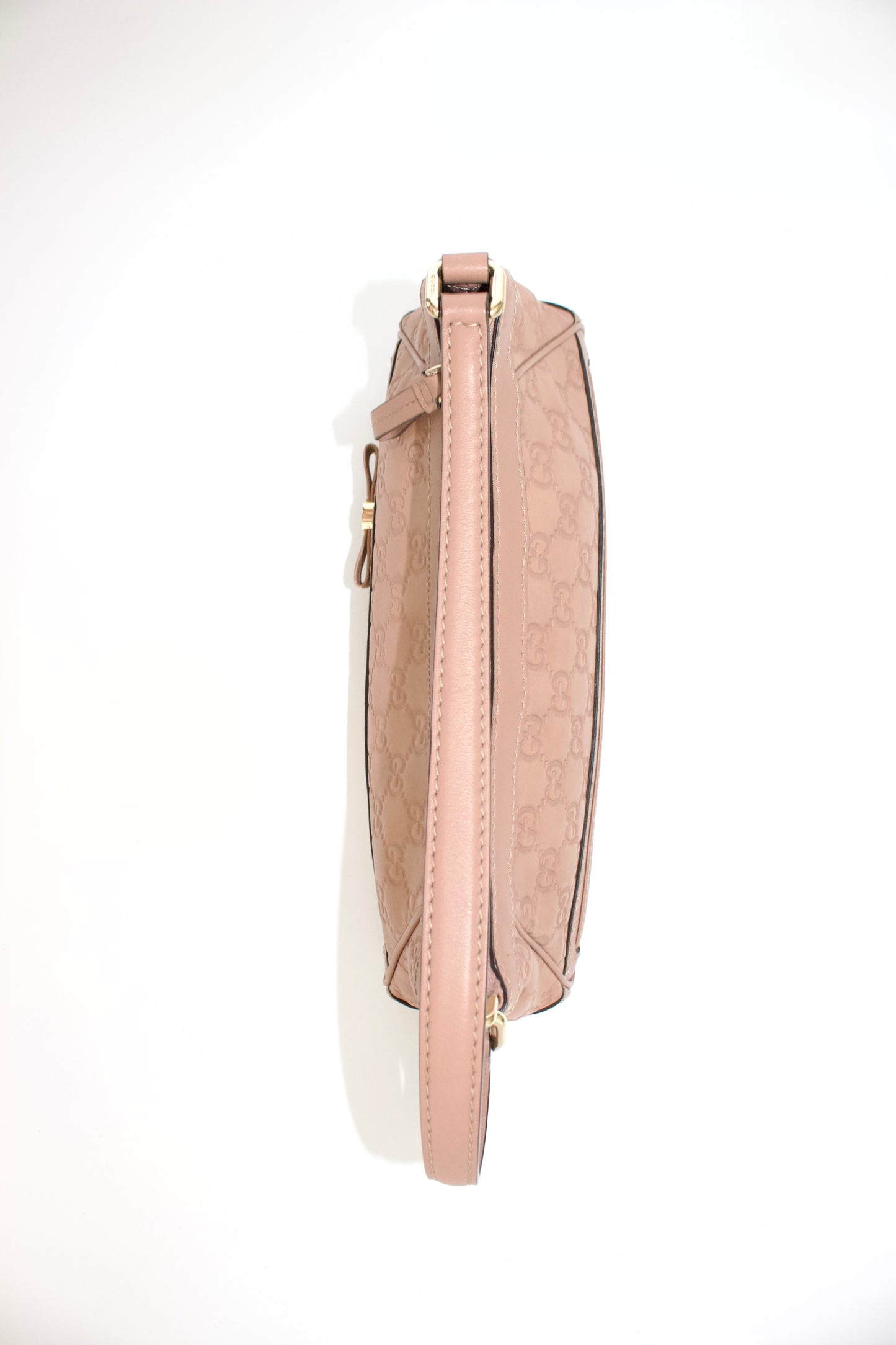 Gucci Mayfair Bow rose leather shoulder bag