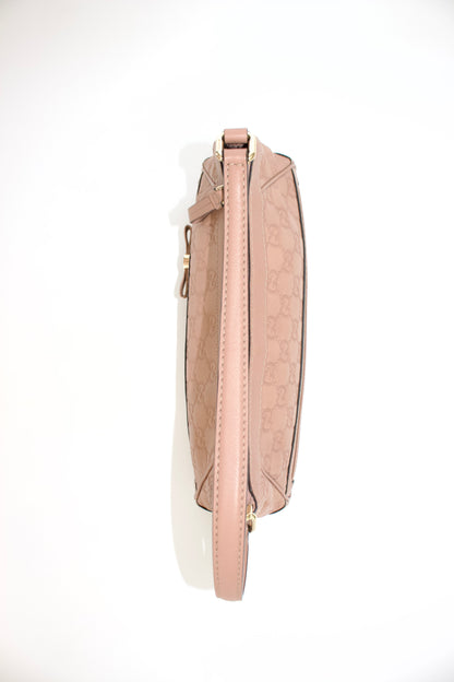 Gucci Mayfair Bow rose leather shoulder bag