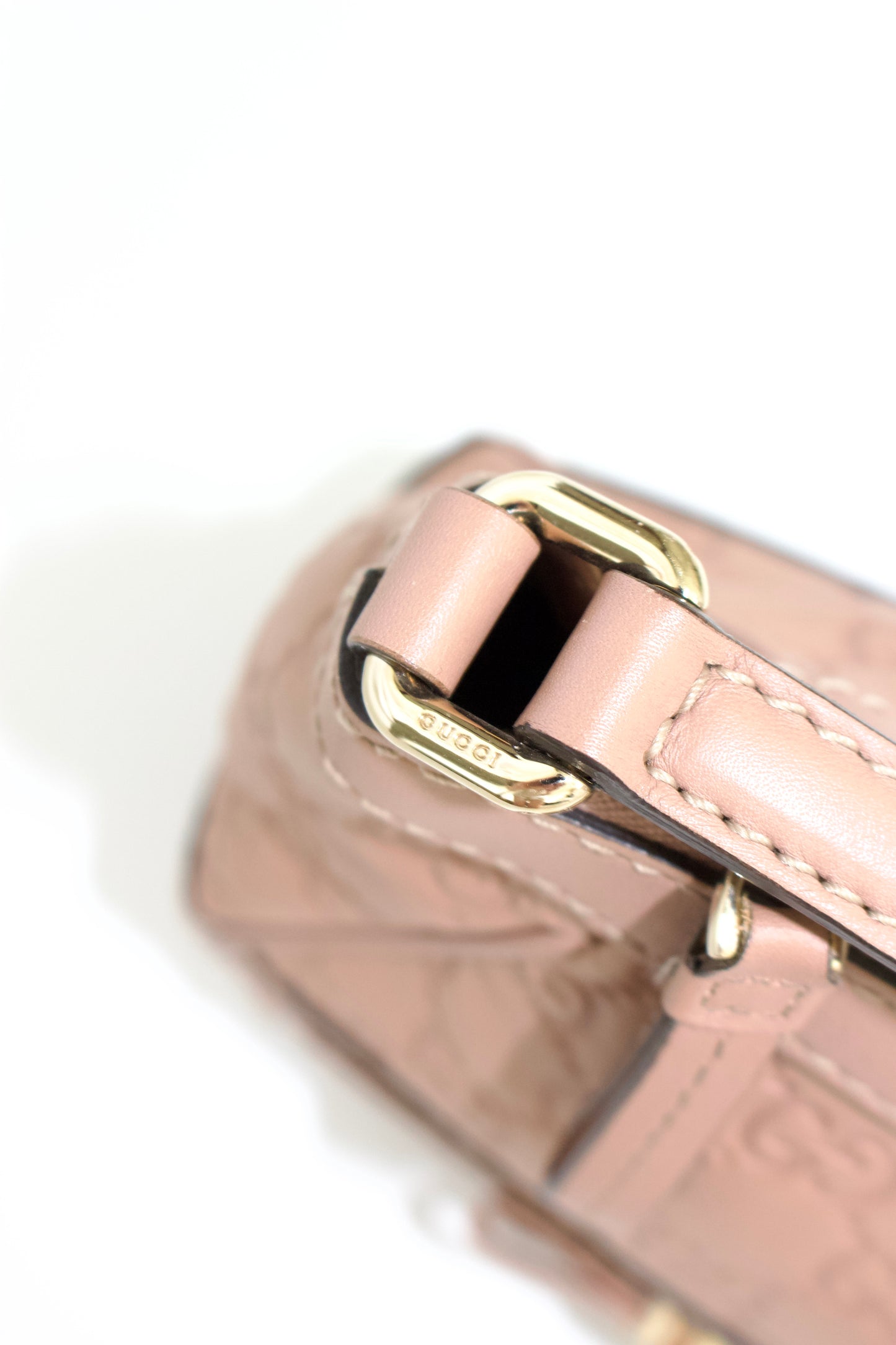 Gucci Mayfair Bow rose leather shoulder bag