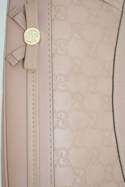 Gucci Mayfair Bow rose leather shoulder bag