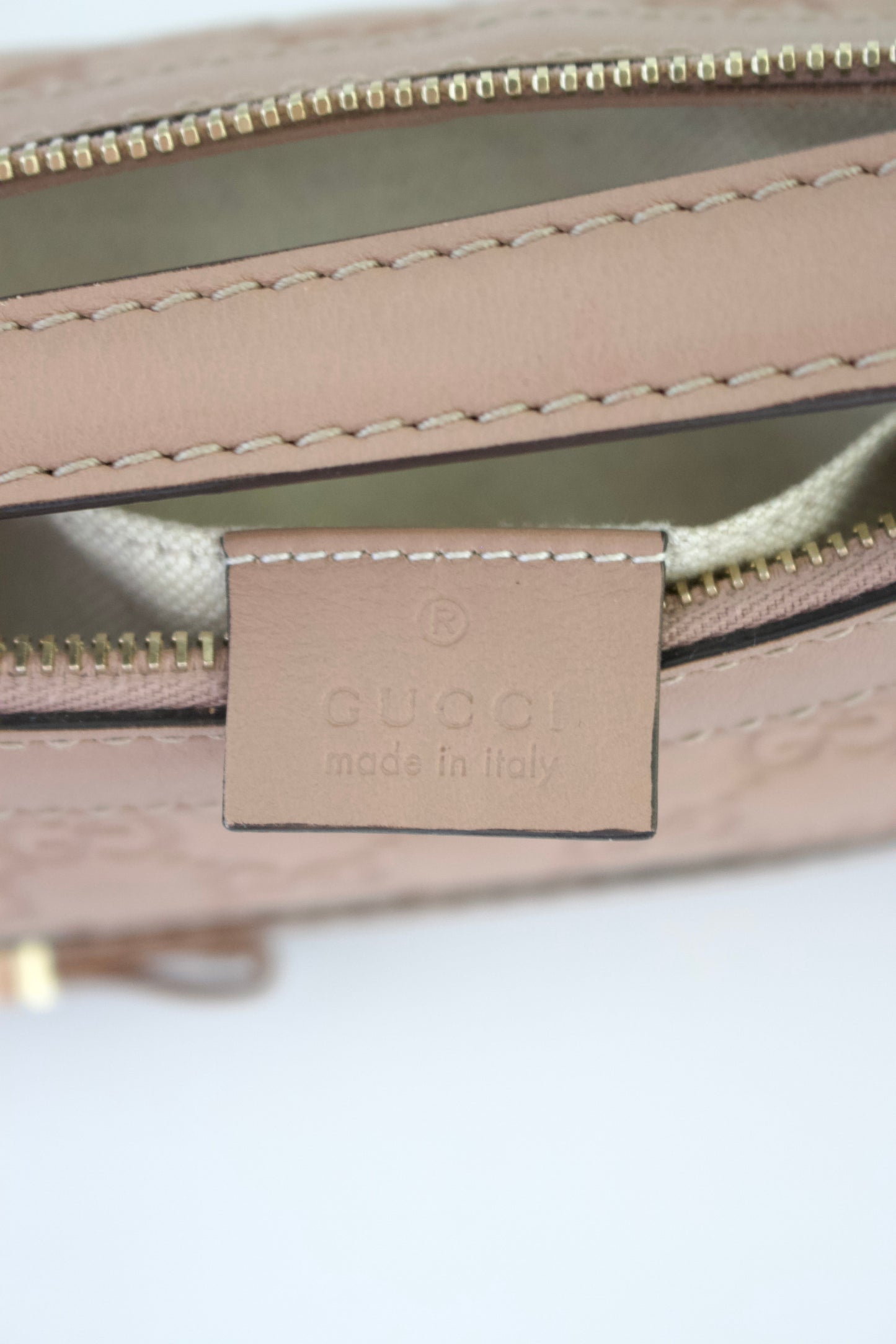 Gucci Mayfair Bow rose leather shoulder bag