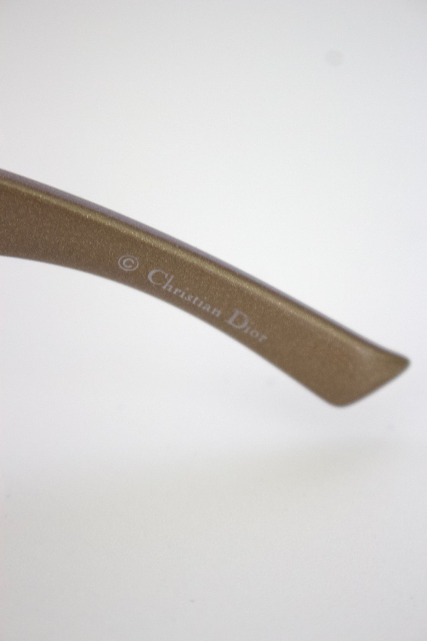 Dior FW 2004 beige & silver 'Diori' sunglasses