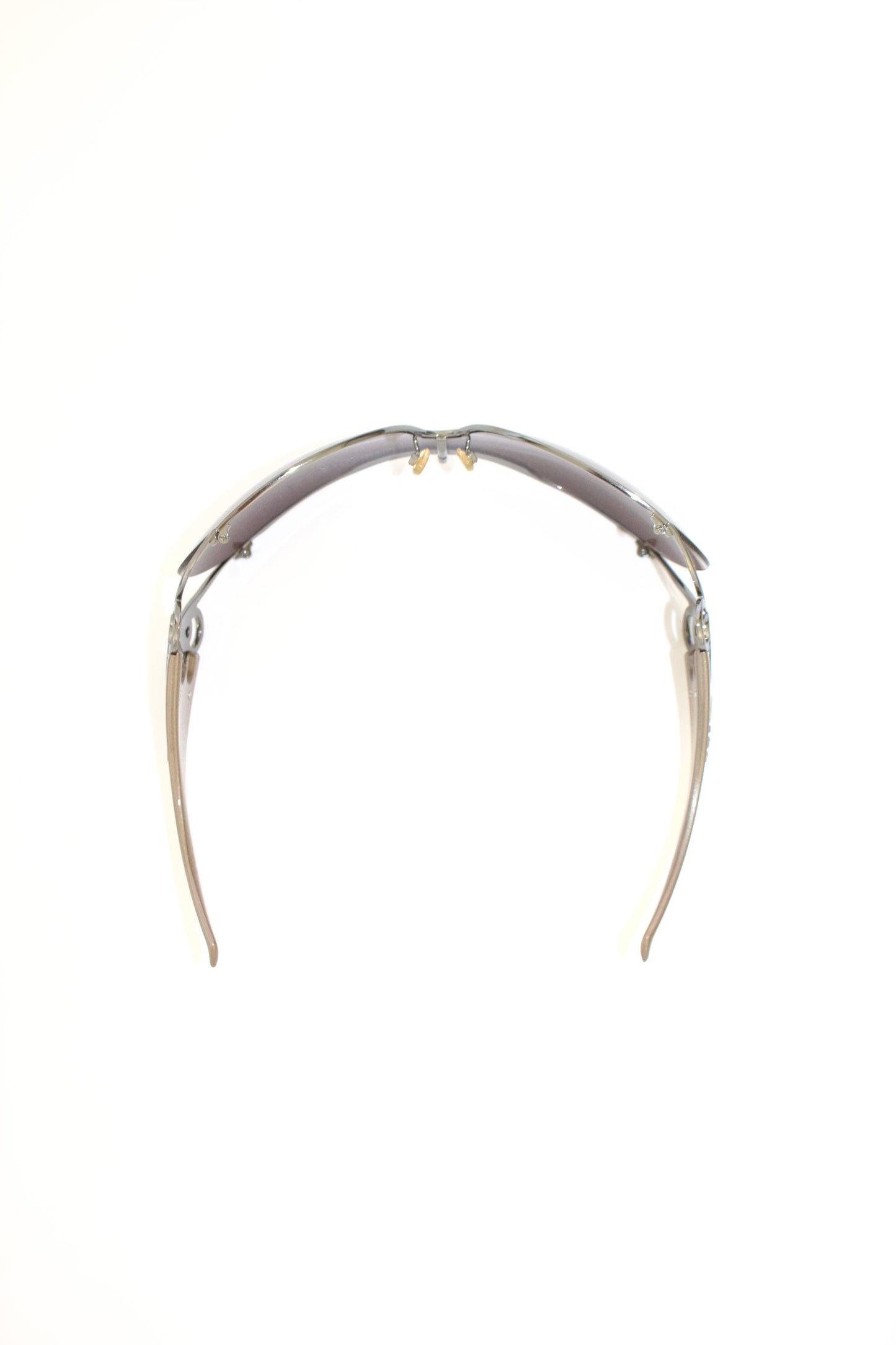 Dior FW 2004 beige & silver 'Diori' sunglasses