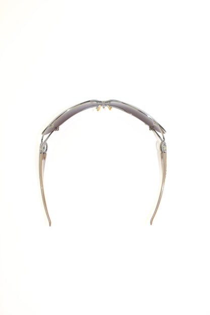 Dior FW 2004 beige & silver 'Diori' sunglasses