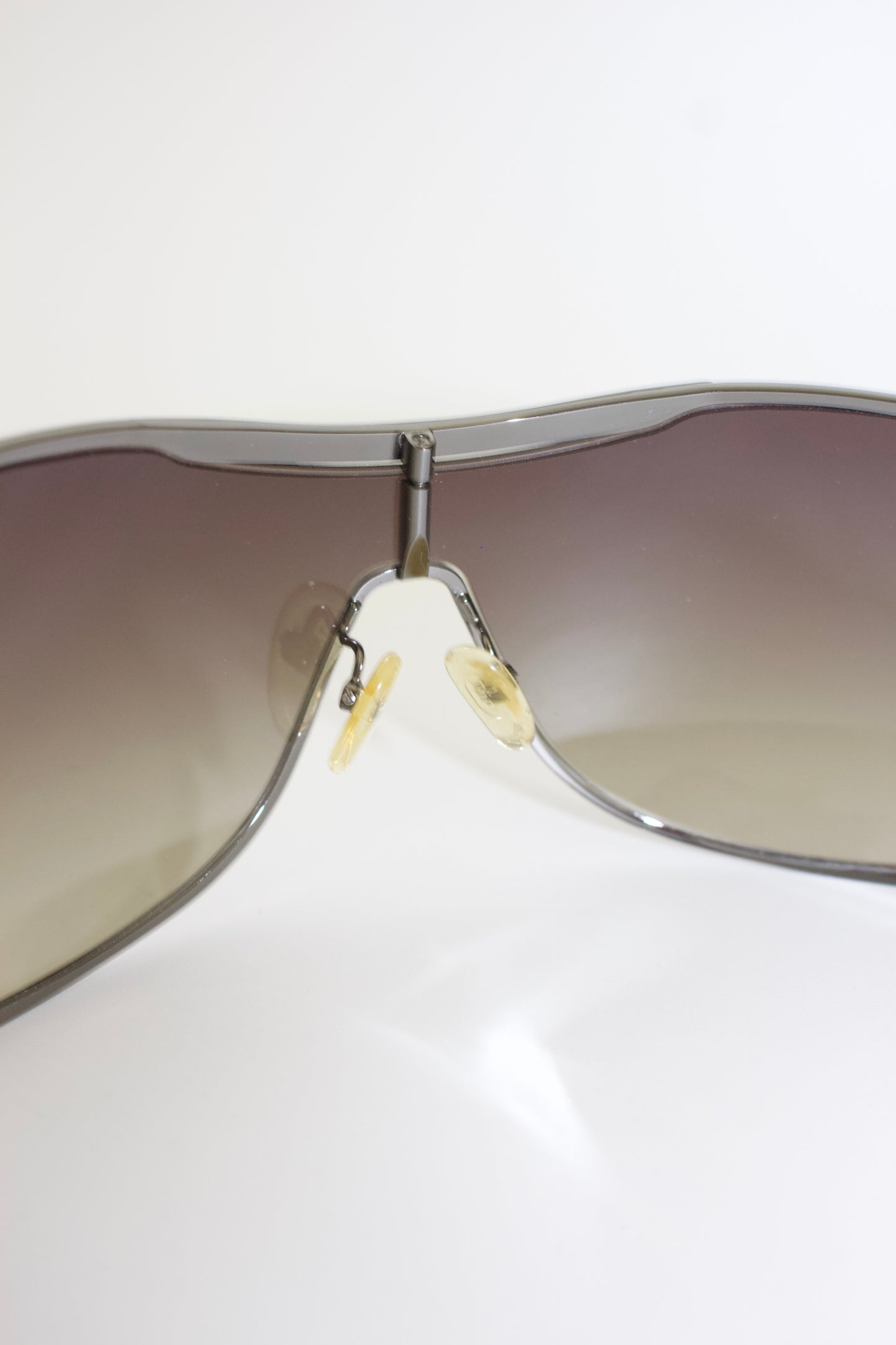 Dior FW 2004 beige & silver 'Diori' sunglasses