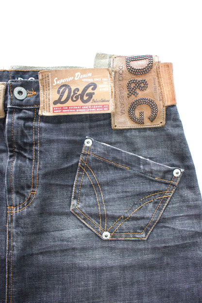 Dolce & Gabbana 2000s labels grey mini-skirt