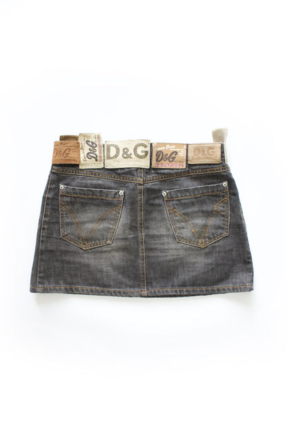 Dolce & Gabbana 2000s labels grey mini-skirt