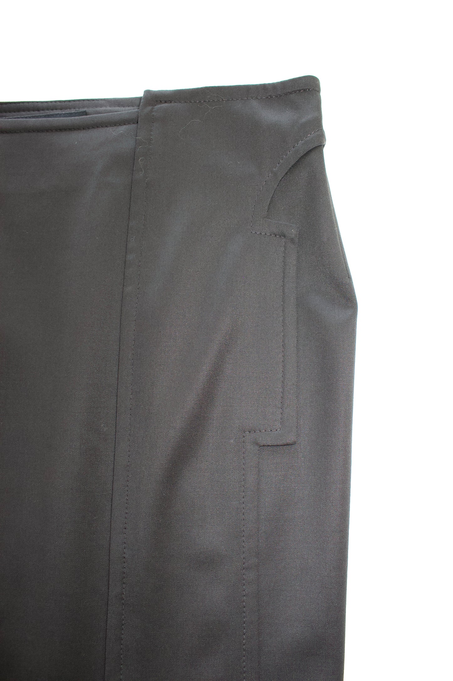 Gucci FW 2004 brown wool skirt