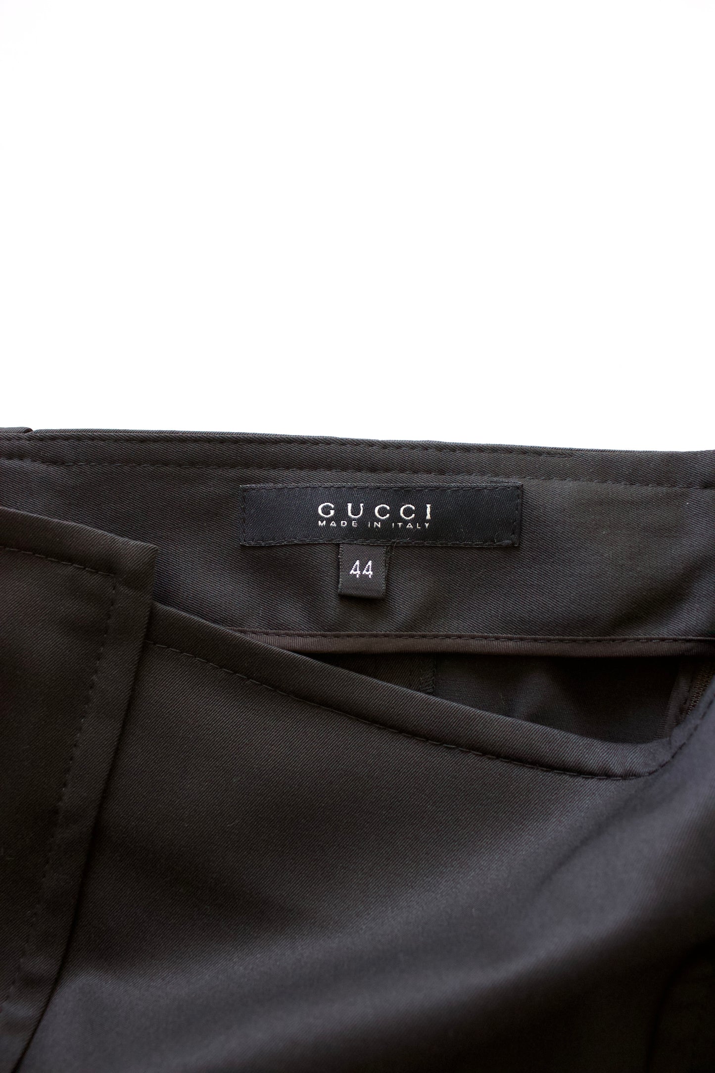 Gucci FW 2004 brown wool skirt