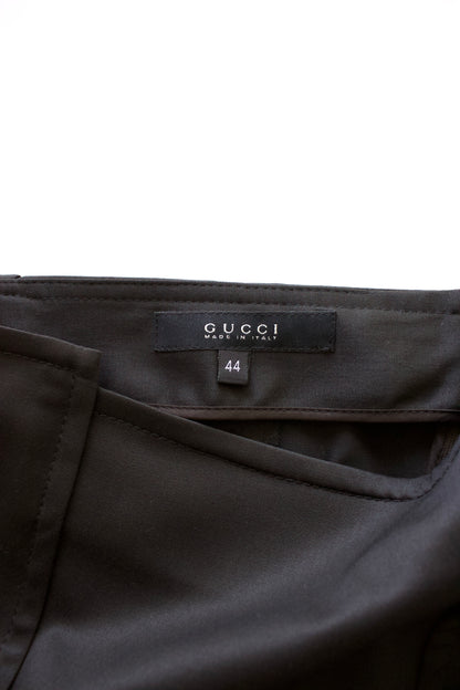 Gucci FW 2004 brown wool skirt