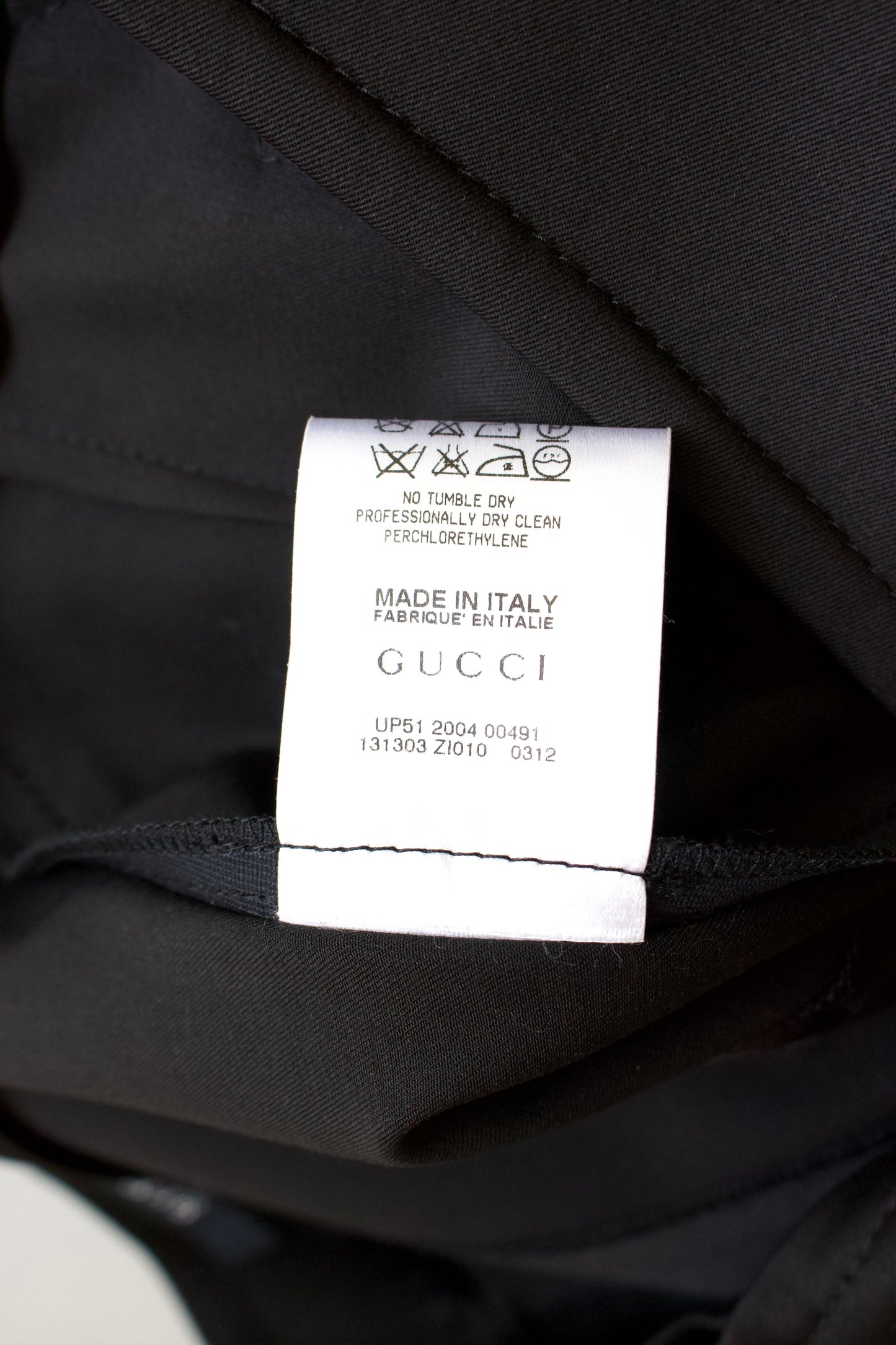 Gucci FW 2004 brown wool skirt