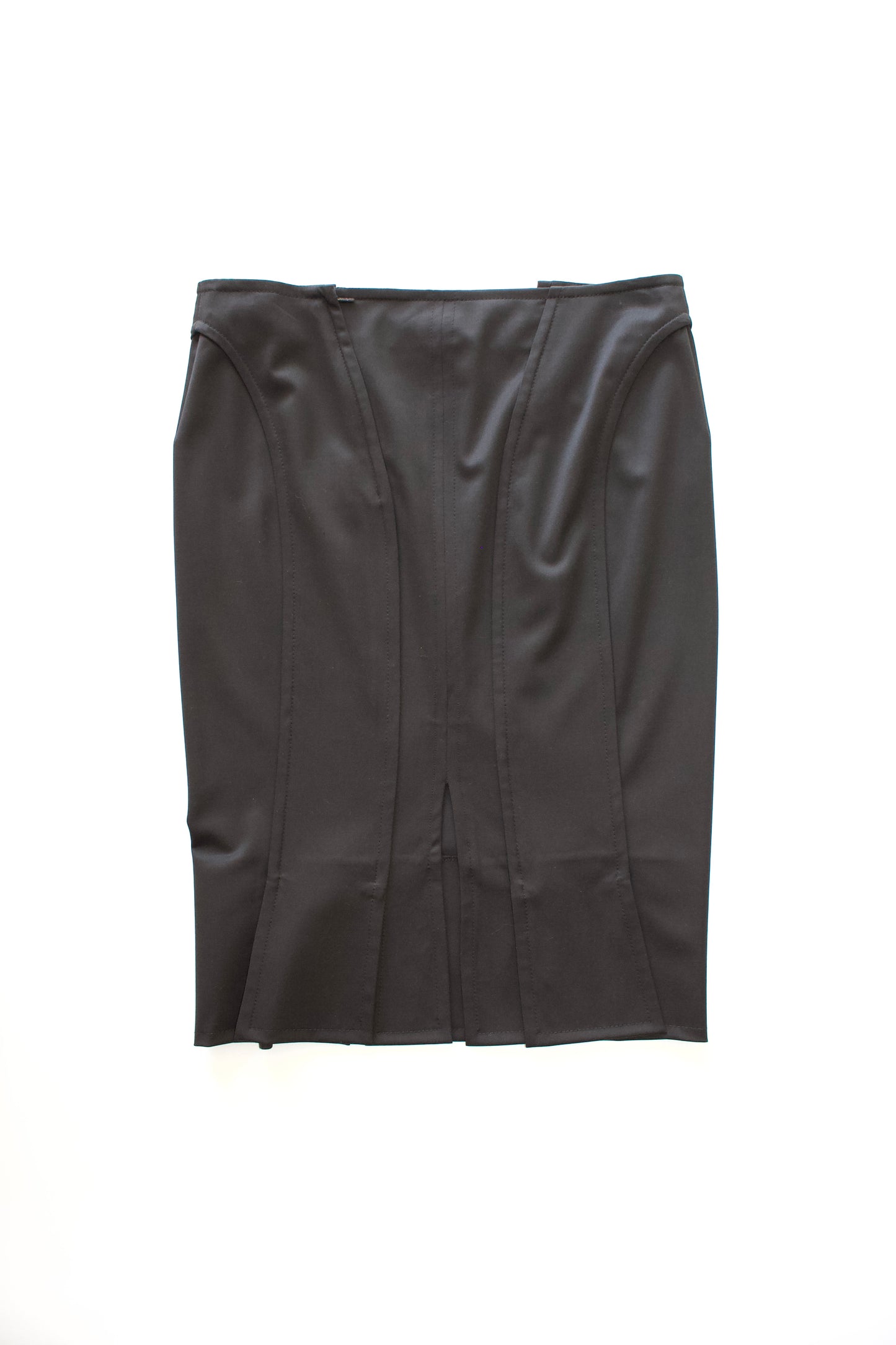 Gucci FW 2004 brown wool skirt