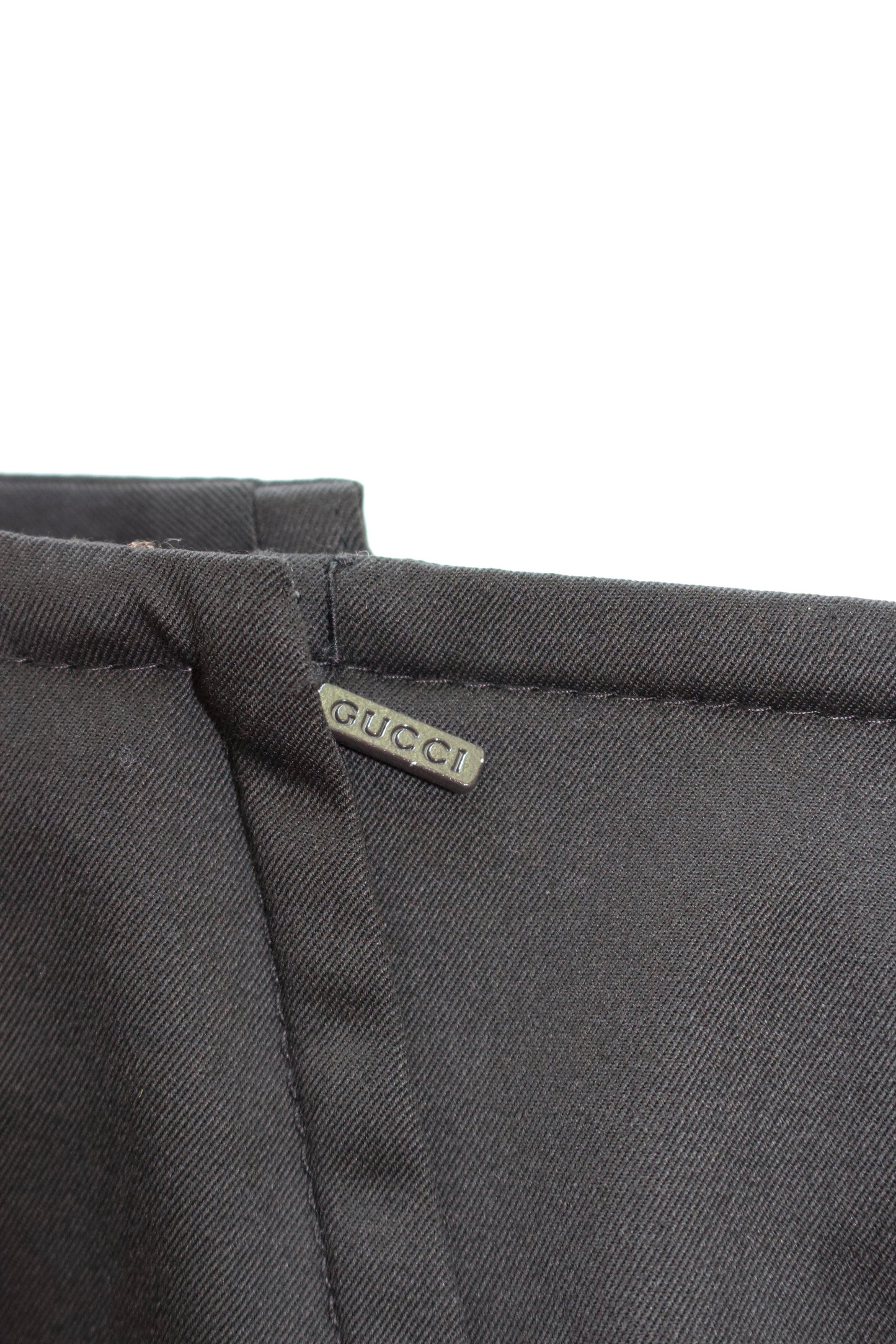 Gucci FW 2004 brown wool skirt