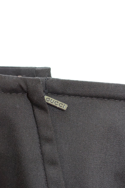 Gucci FW 2004 brown wool skirt