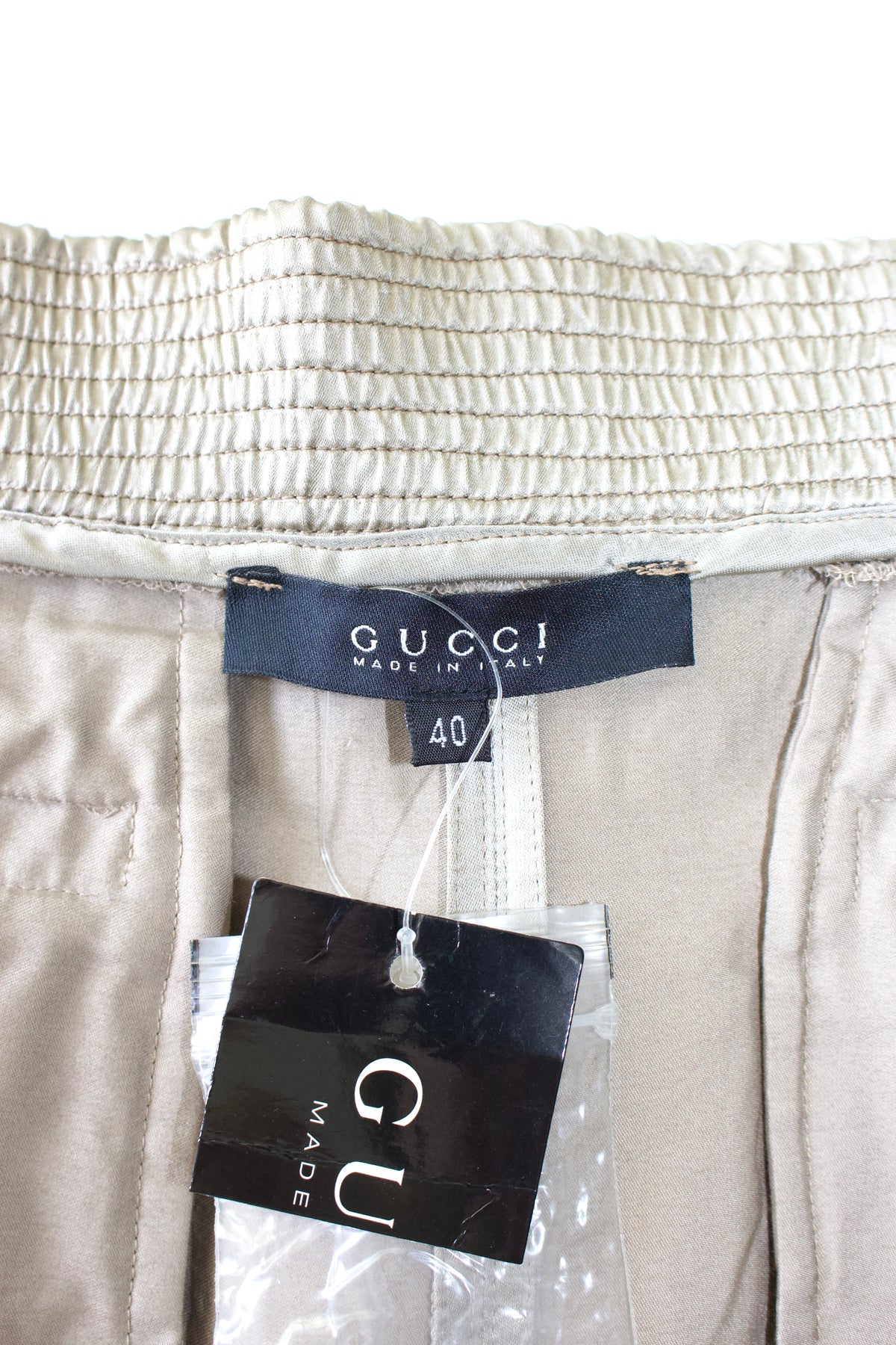 Gucci SS 2003 beige rayon skirt