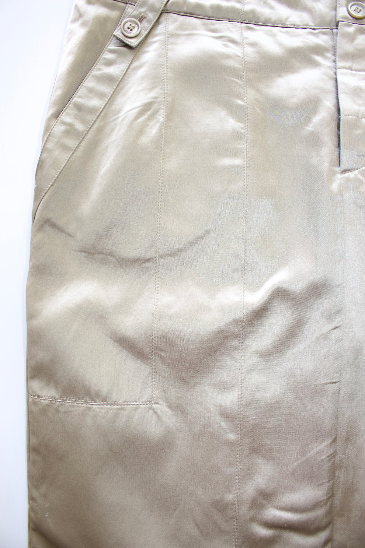 Gucci SS 2003 beige rayon skirt