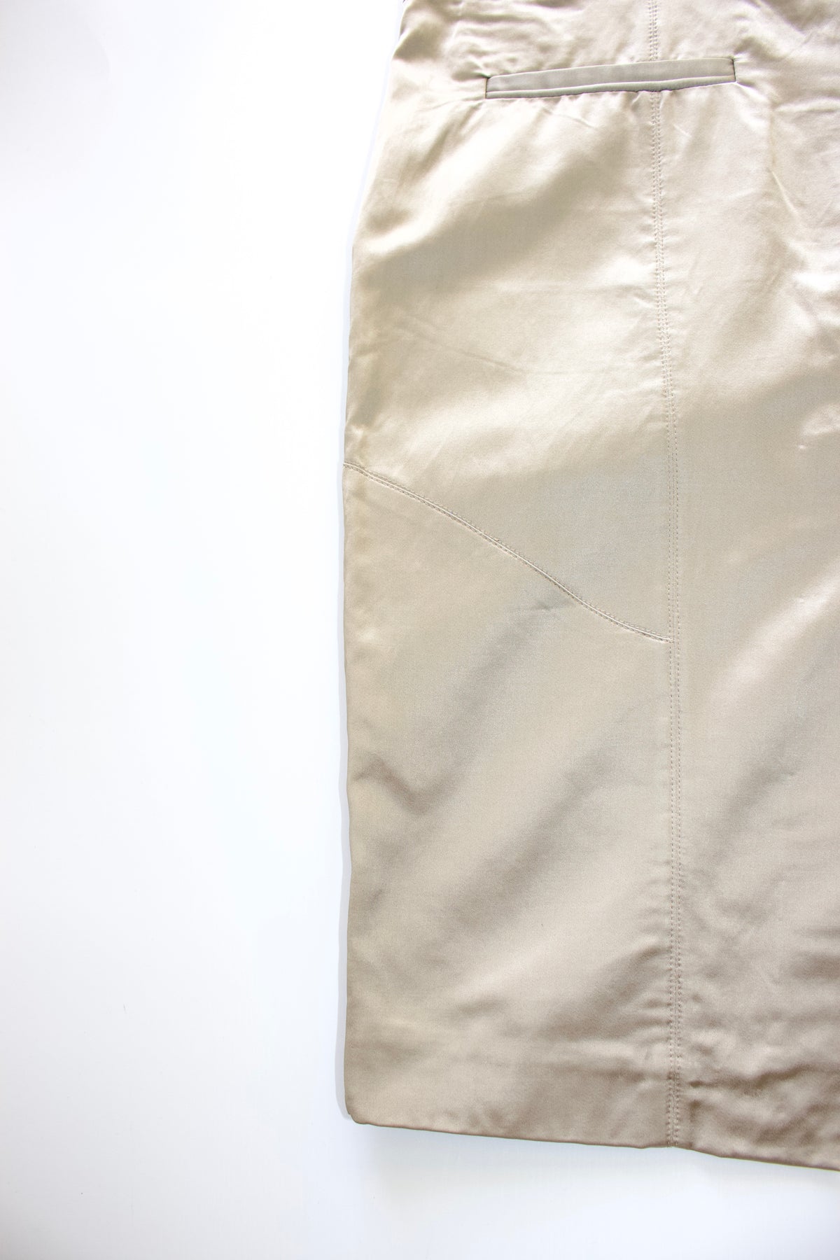 Gucci SS 2003 beige rayon skirt