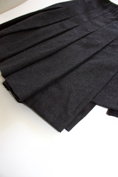 Dolce & Gabbana FW 2003 black belted wool skirt