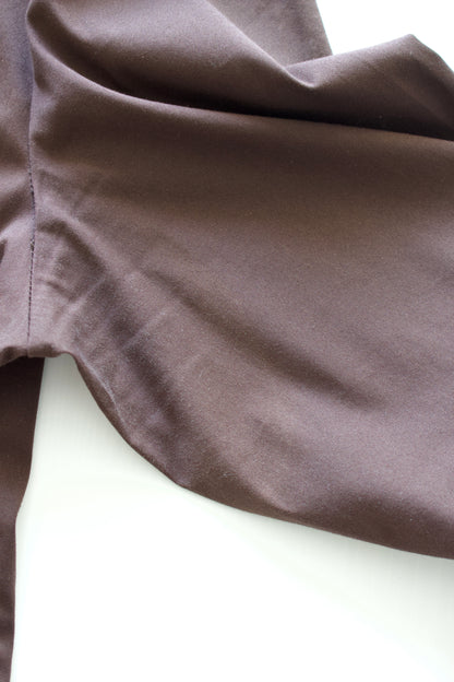 Prada SS 2005 brown cotton shirt with embellishments