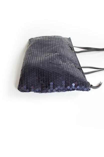 Miu Miu FW 1998 navy blue sequin bag