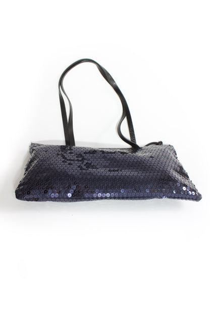 Miu Miu FW 1998 navy blue sequin bag
