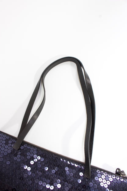 Miu Miu FW 1998 navy blue sequin bag
