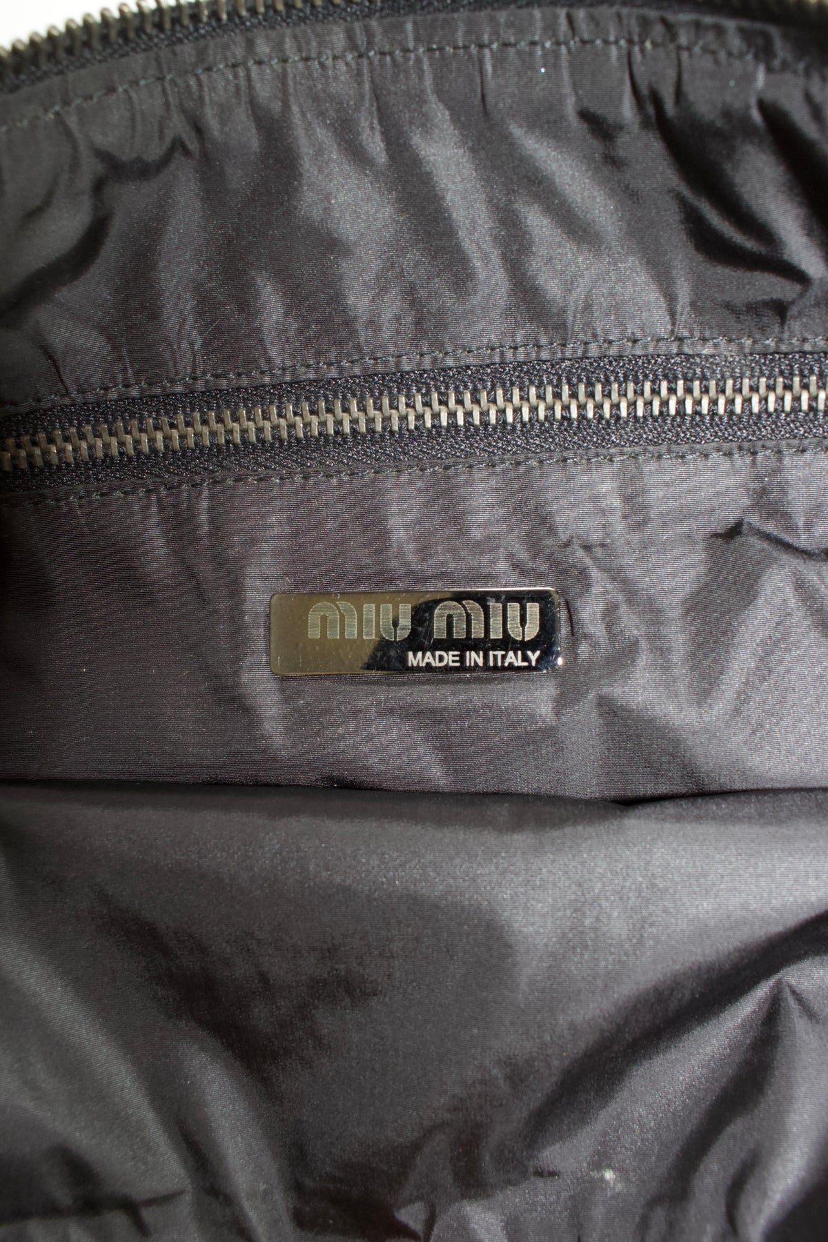 Miu Miu FW 1998 navy blue sequin bag