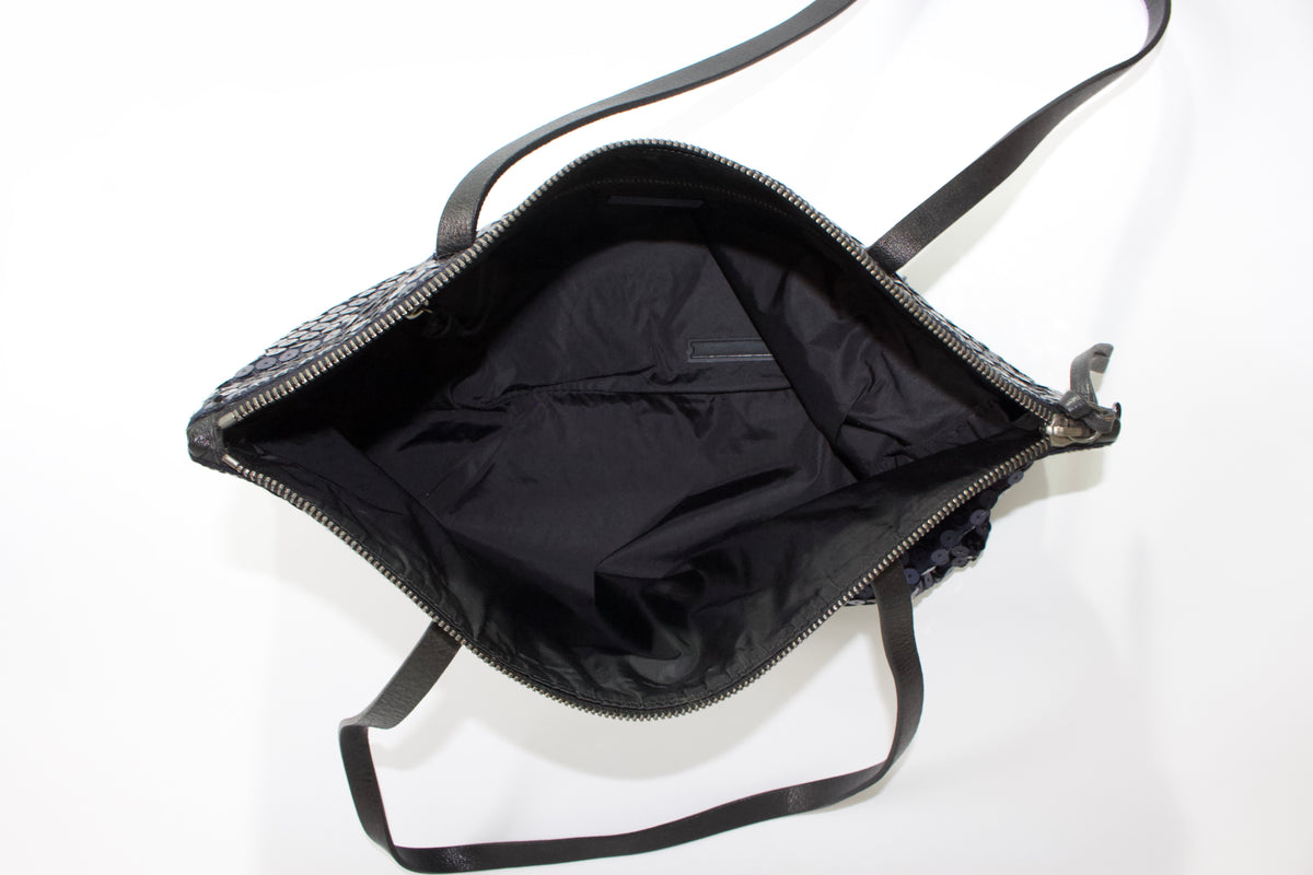 Miu Miu FW 1998 navy blue sequin bag