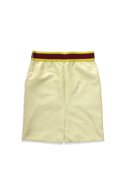 Miu Miu SS 2000 pale yellow skirt