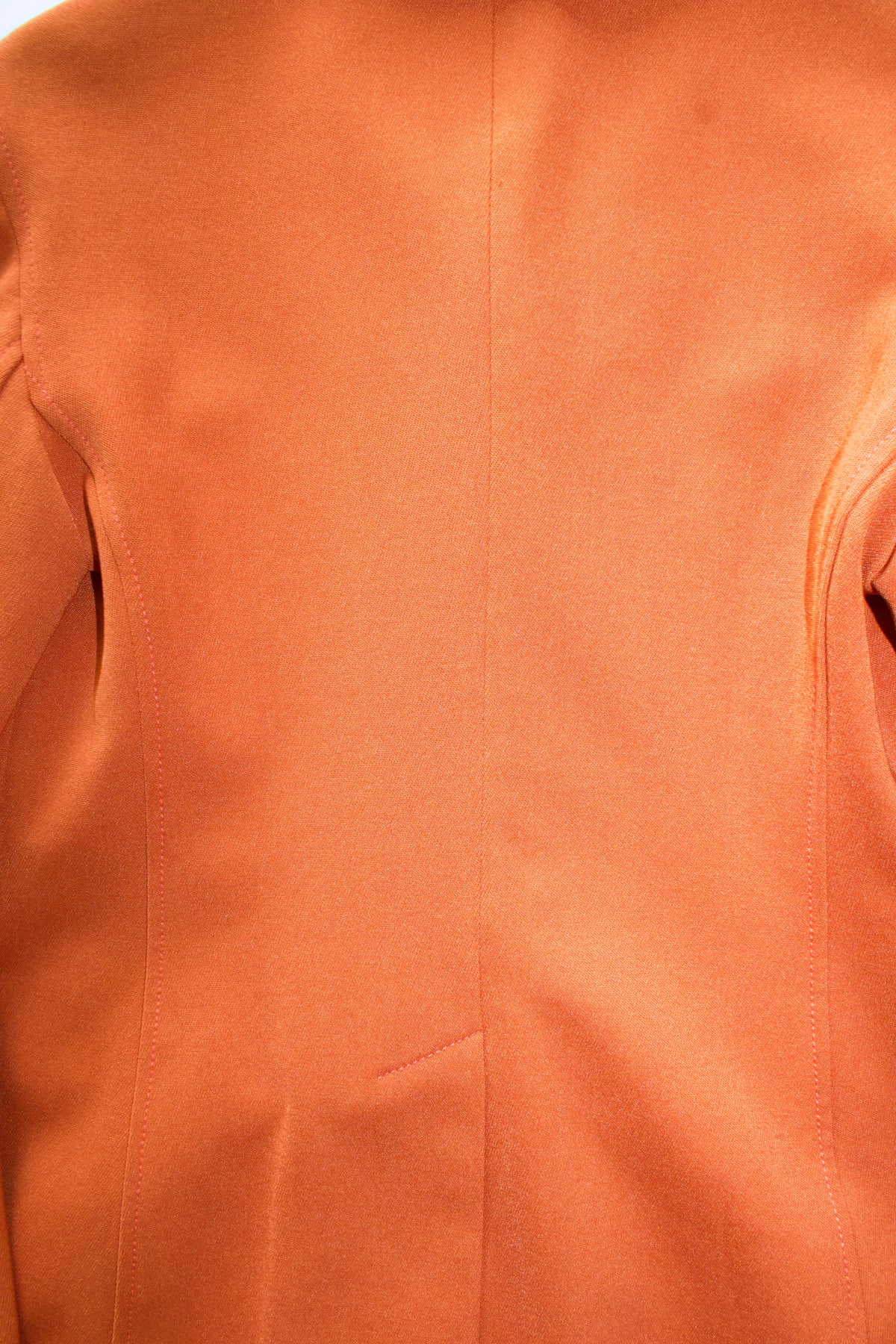 Prada FW 1996 orange jacket with leather trim