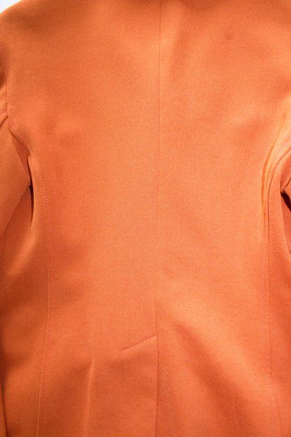 Prada FW 1996 orange jacket with leather trim