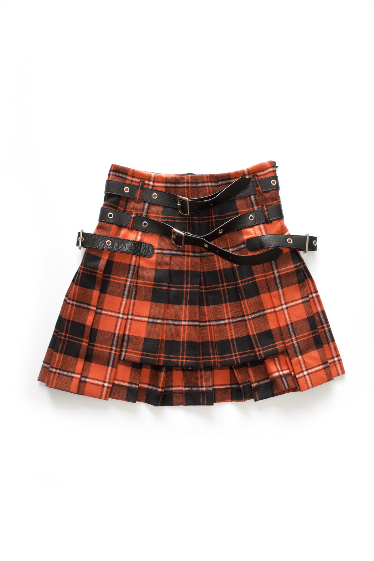 Dolce & Gabbana FW 2003 red & black tartan skirt