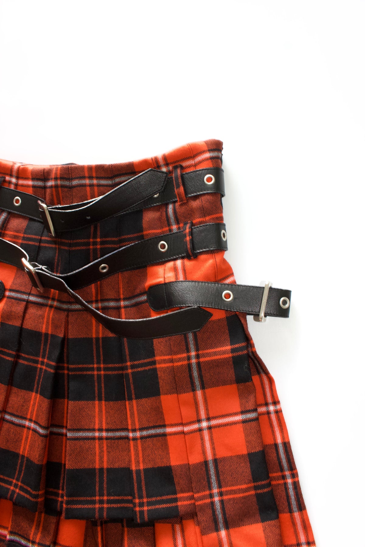 Dolce & Gabbana FW 2003 red & black tartan skirt