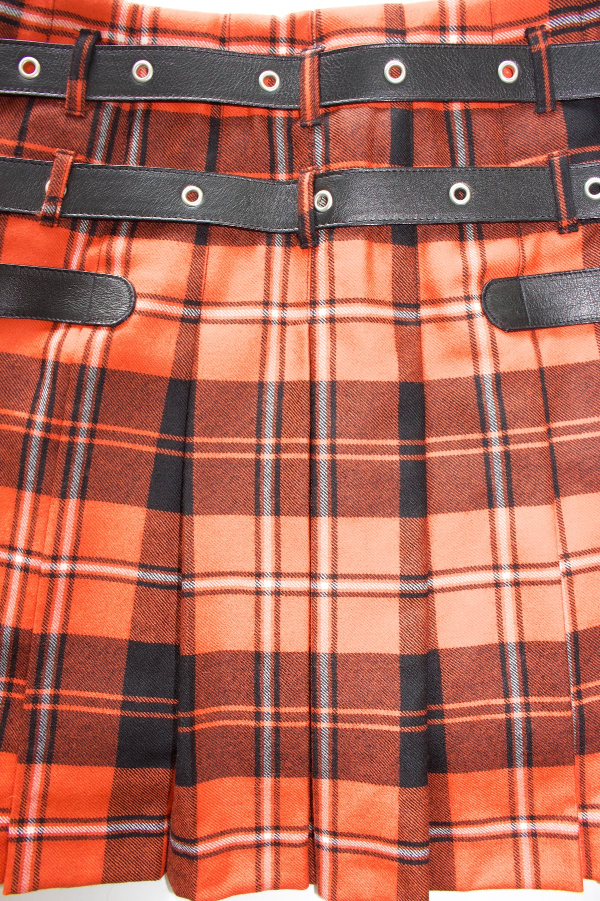 Dolce & Gabbana FW 2003 red & black tartan skirt