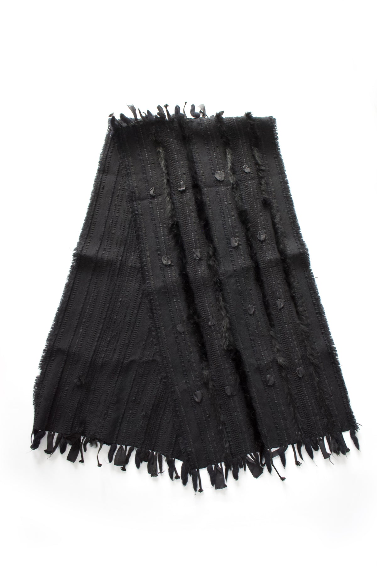 Gucci FW 2002 Tom Ford-era wool & fur scarf
