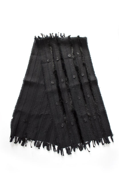 Gucci FW 2002 Tom Ford-era wool & fur scarf