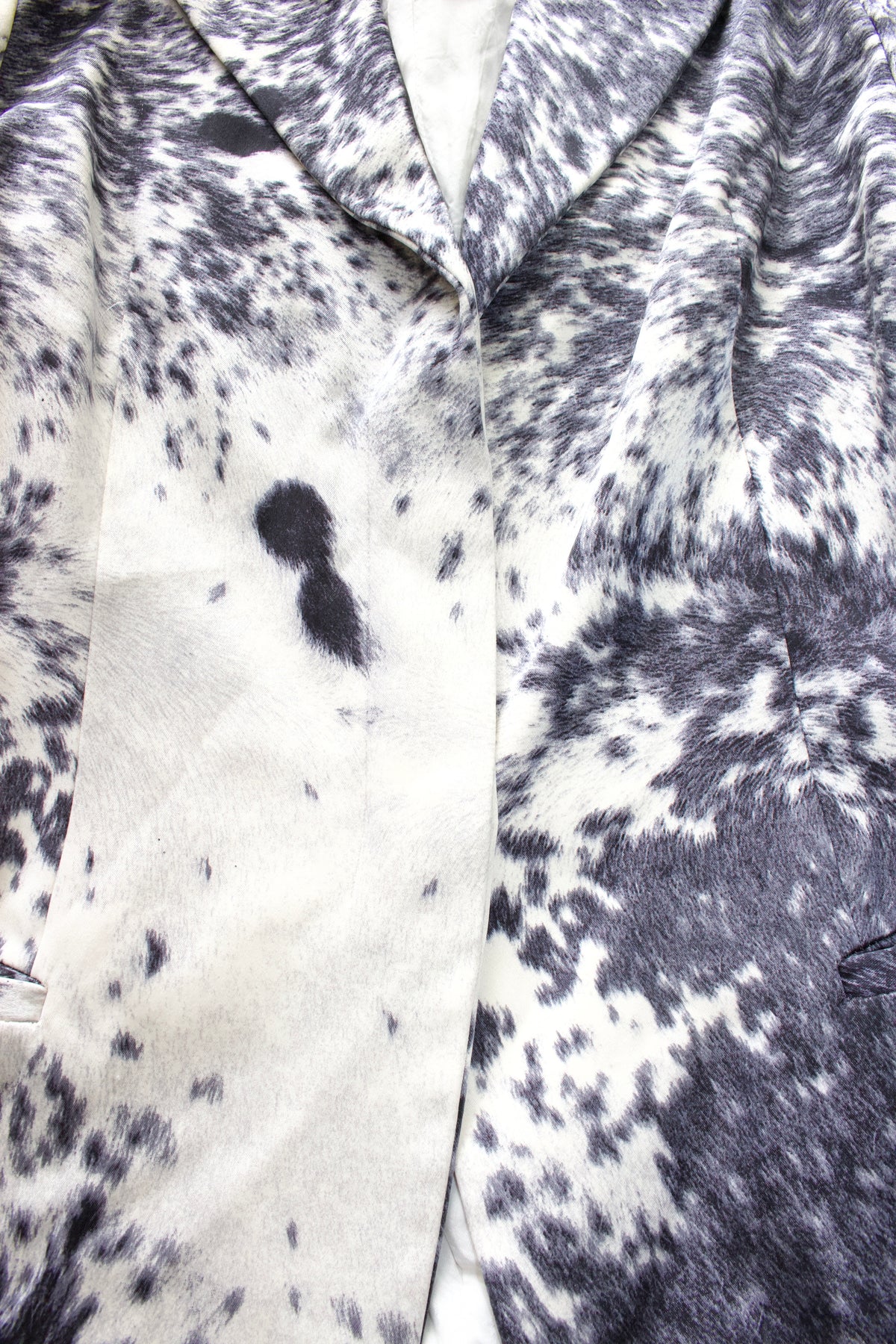 Roberto Cavalli FW 1999 cow print silk blazer