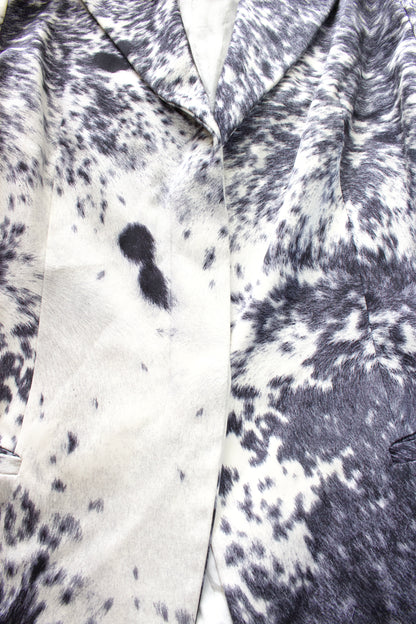 Roberto Cavalli FW 1999 cow print silk blazer