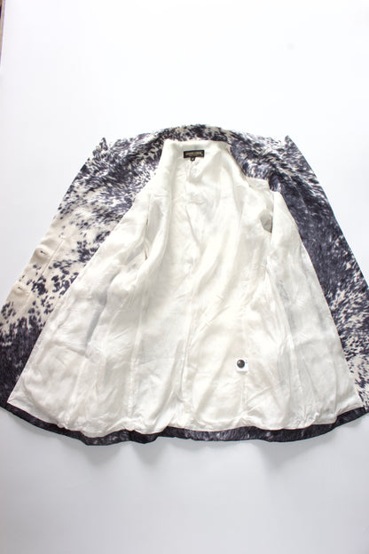 Roberto Cavalli FW 1999 cow print silk blazer