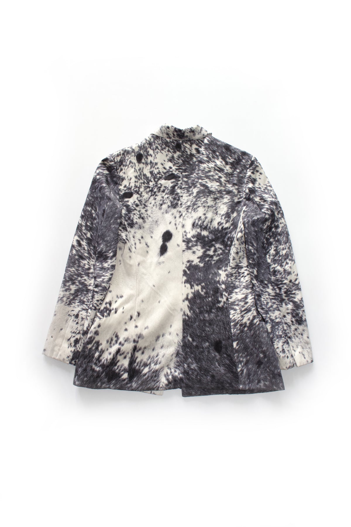 Roberto Cavalli FW 1999 cow print silk blazer