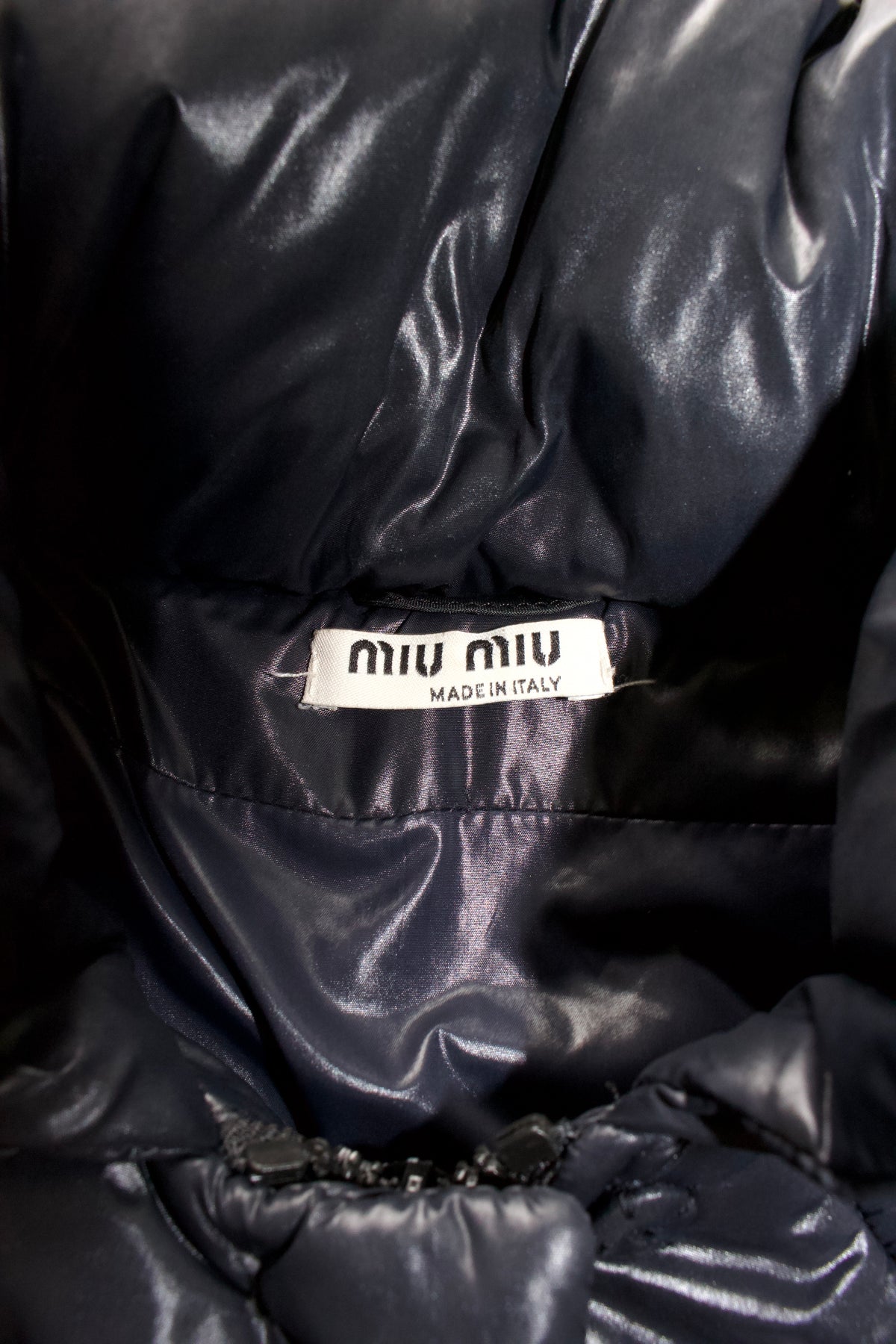Miu Miu 2007 navy blue down jacket