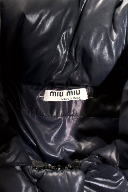 Miu Miu 2007 navy blue down jacket