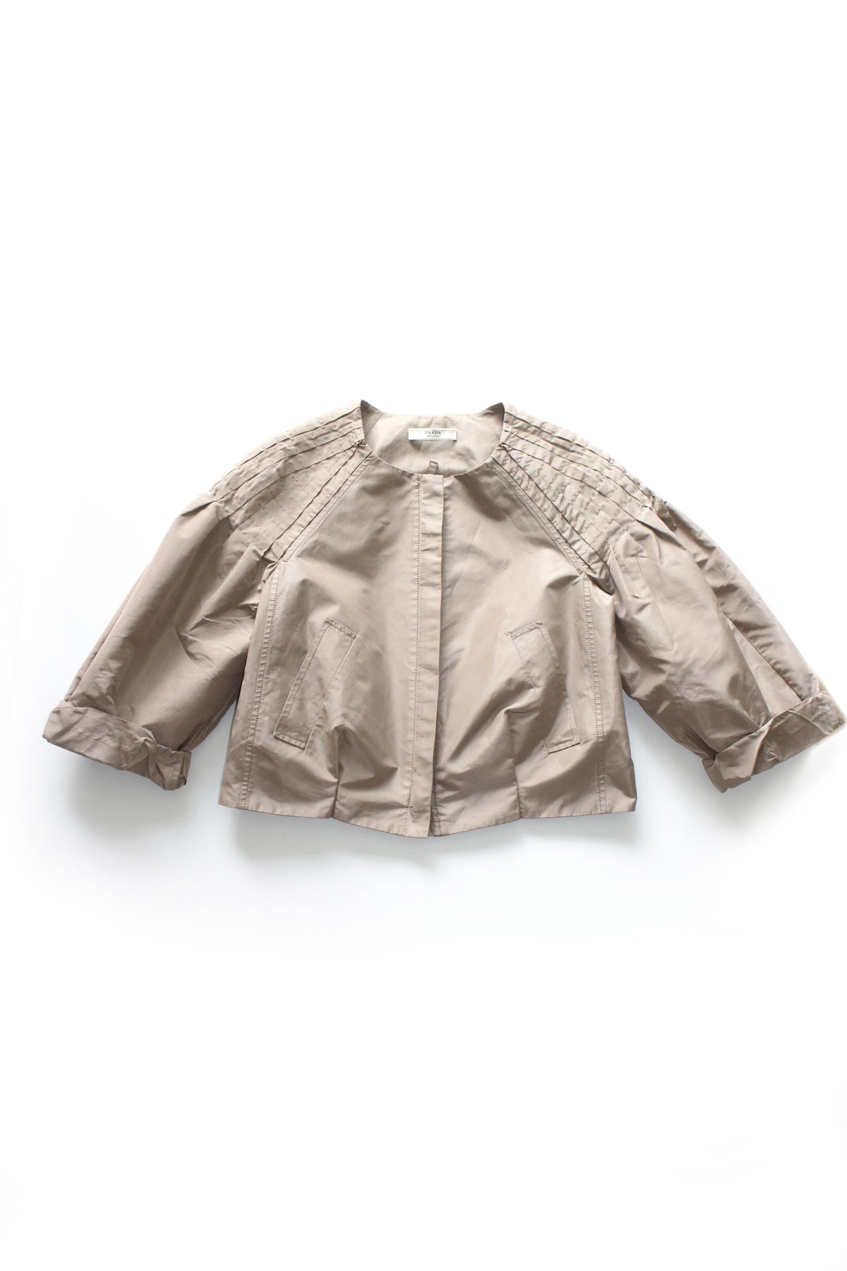 Prada brown silk jacket