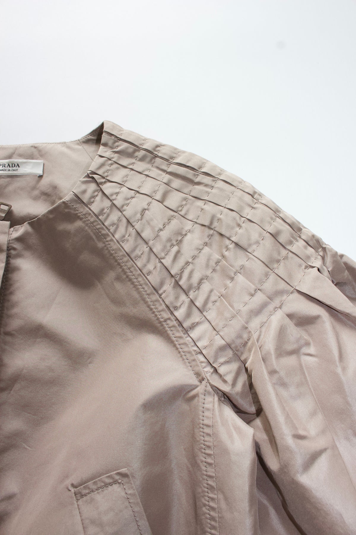 Prada brown silk jacket