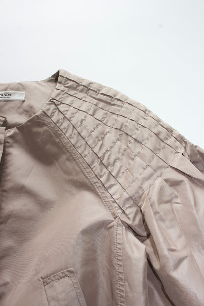 Prada brown silk jacket