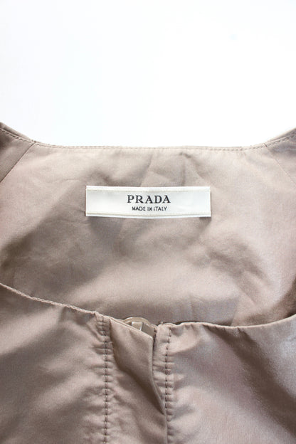 Prada brown silk jacket