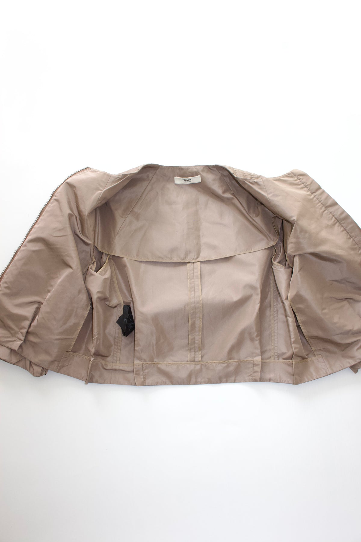 Prada brown silk jacket