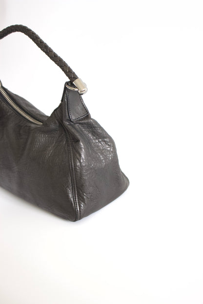 Miu Miu black napa leather hobo